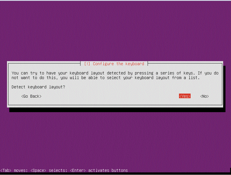 Keyboard layout Screen