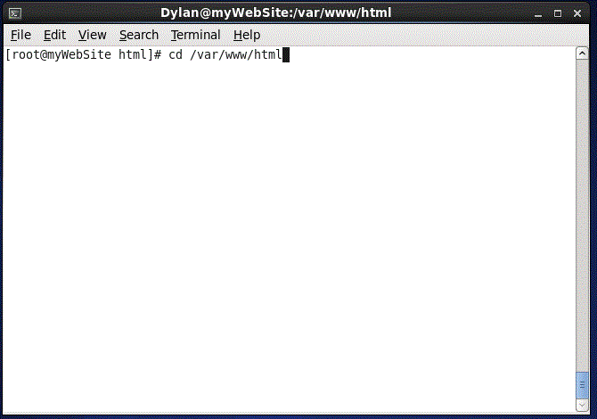 Move to HTML directory